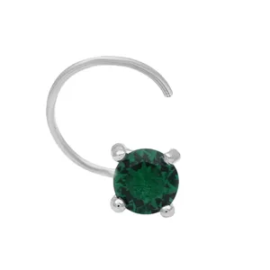 Multi Choice Gemstone Tiny Nose Pin Studs In 925 Sterling Silver Nose Pins For Women