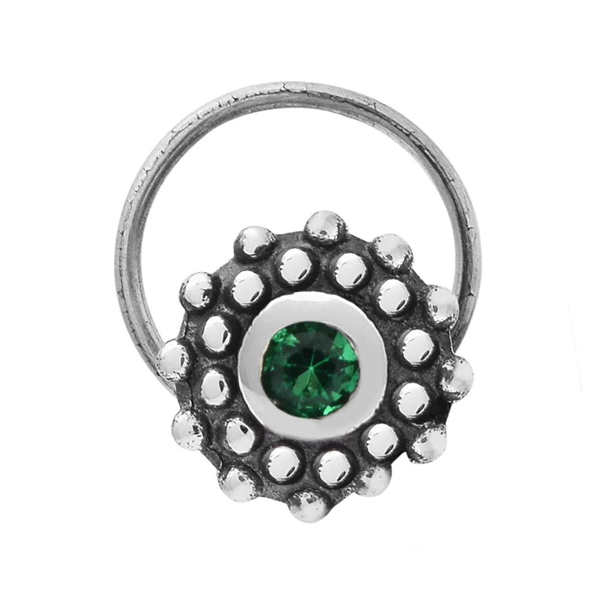 Multi Choice Gemstone Tiny Nose Pin Studs In 925 Sterling Silver Nose Studs