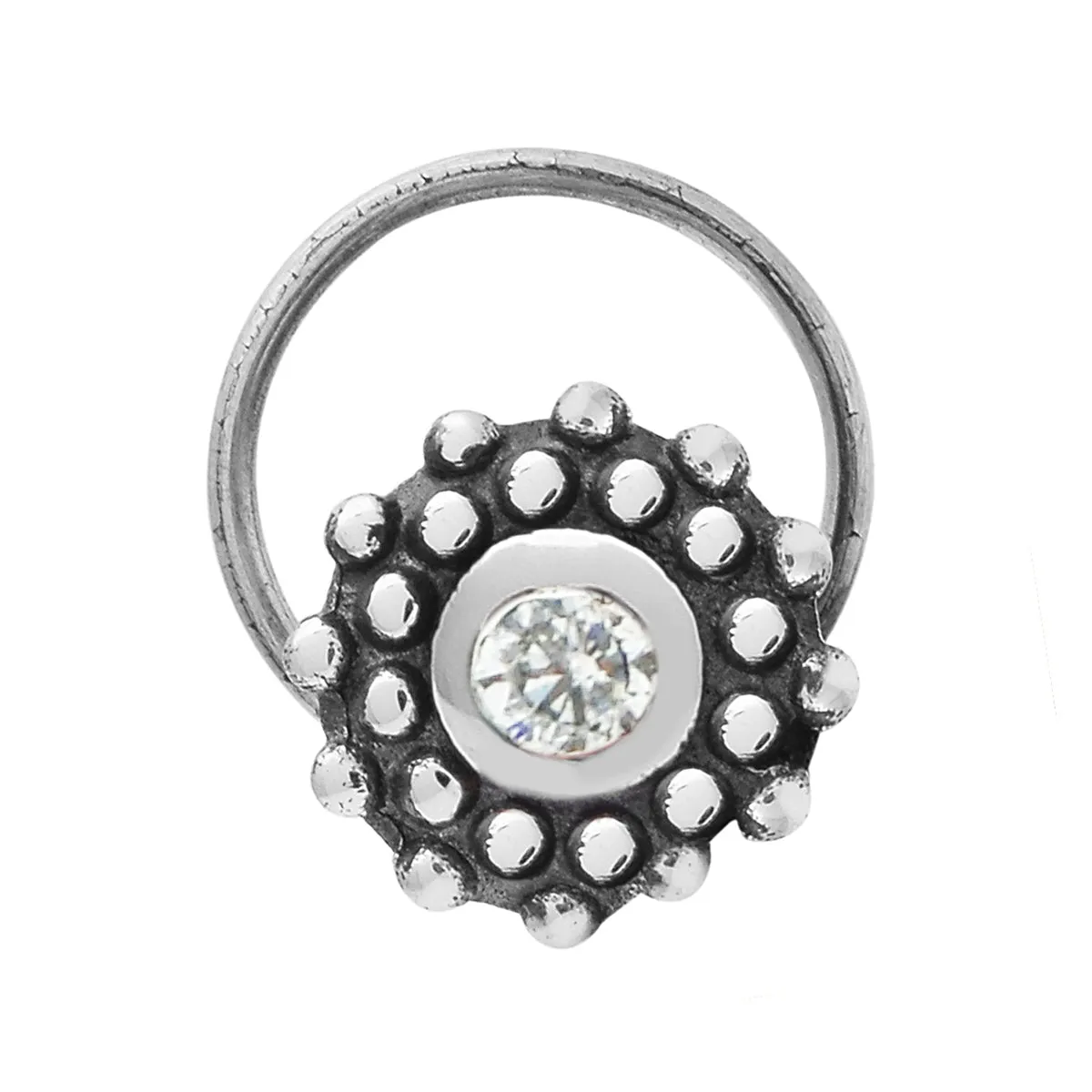 Multi Choice Gemstone Tiny Nose Pin Studs In 925 Sterling Silver Nose Studs