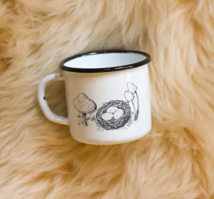 Mushroom Enamel Child's Mug