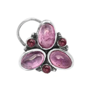 Natural Pink Gemstone Studs Nose Pin Gift For Women