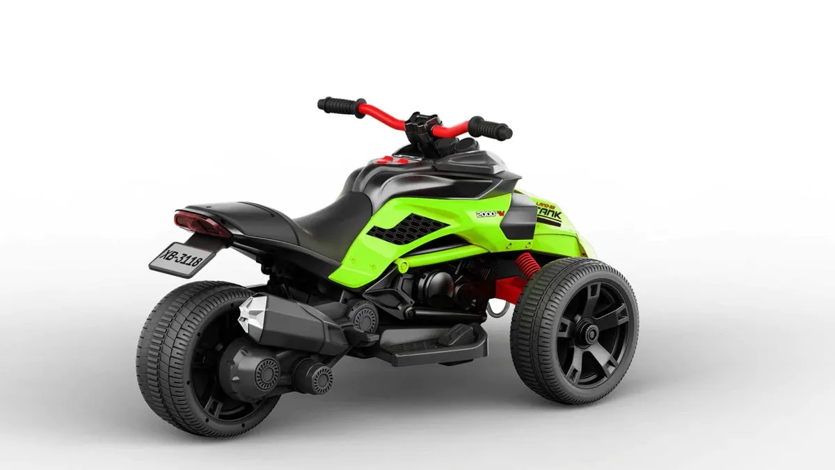 New 2025 Freddo 3 Wheel 12V | 2 Seater Ride on Upgraded Motorcycle | Rubber Tires | Leather Seat