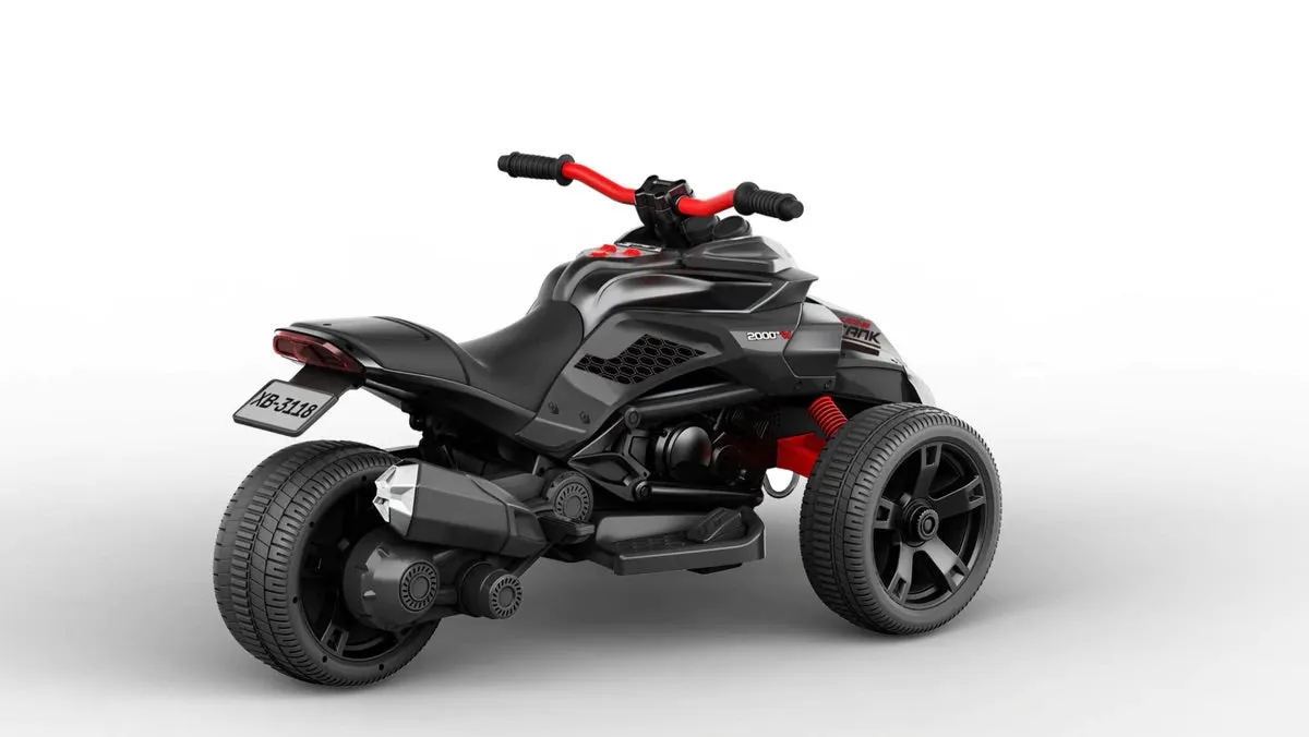 New 2025 Freddo 3 Wheel 12V | 2 Seater Ride on Upgraded Motorcycle | Rubber Tires | Leather Seat