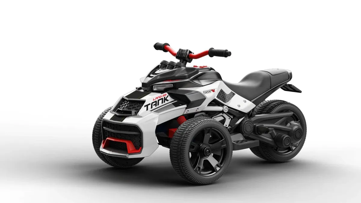 New 2025 Freddo 3 Wheel 12V | 2 Seater Ride on Upgraded Motorcycle | Rubber Tires | Leather Seat