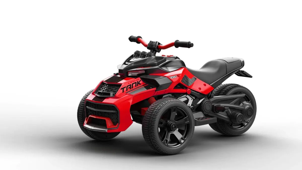 New 2025 Freddo 3 Wheel 12V | 2 Seater Ride on Upgraded Motorcycle | Rubber Tires | Leather Seat