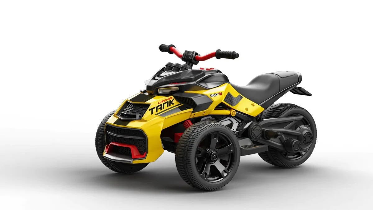 New 2025 Freddo 3 Wheel 12V | 2 Seater Ride on Upgraded Motorcycle | Rubber Tires | Leather Seat