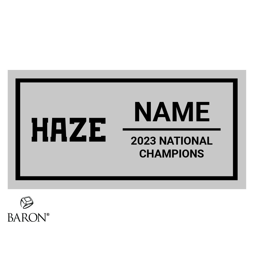 NFE HAZE Cheer 2023 Championship Black Standard Window Ring Box