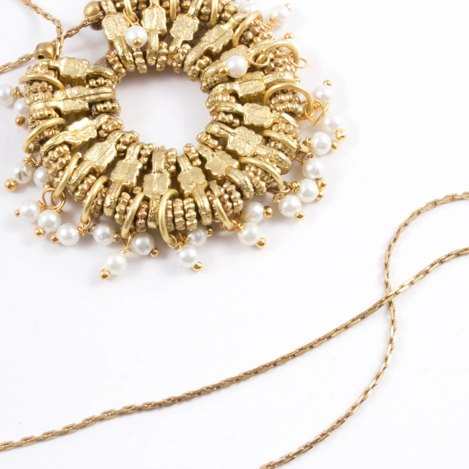Oasis Necklace in Taupe - Handmade in Egypt