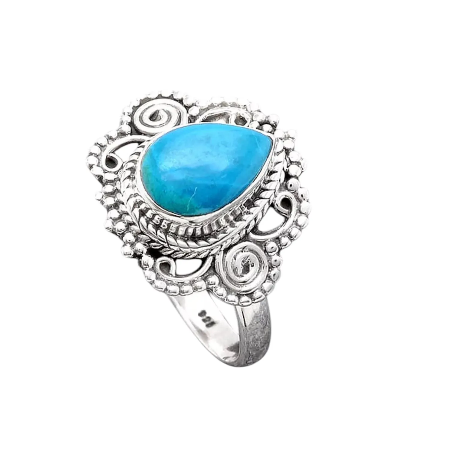 Opalina Solid 925 Sterling Silver Ring 7
