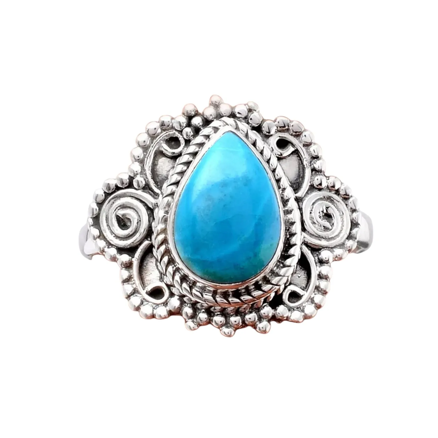 Opalina Solid 925 Sterling Silver Ring 7