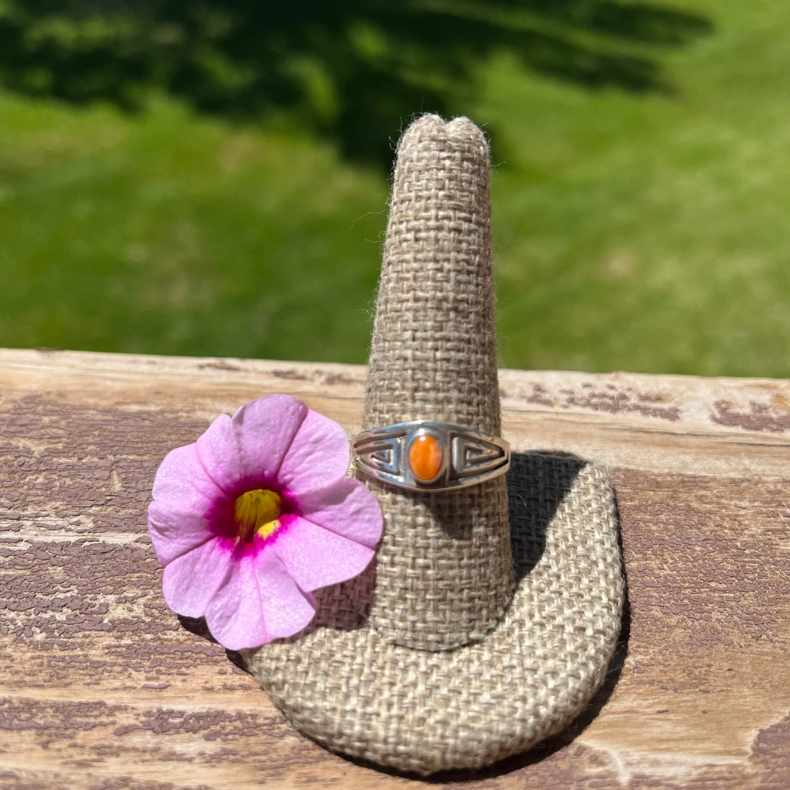 Orange Spiny Oyster Ring