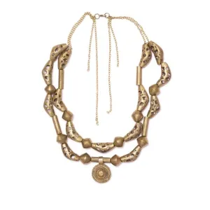 Oyo Vintage Brass Necklace