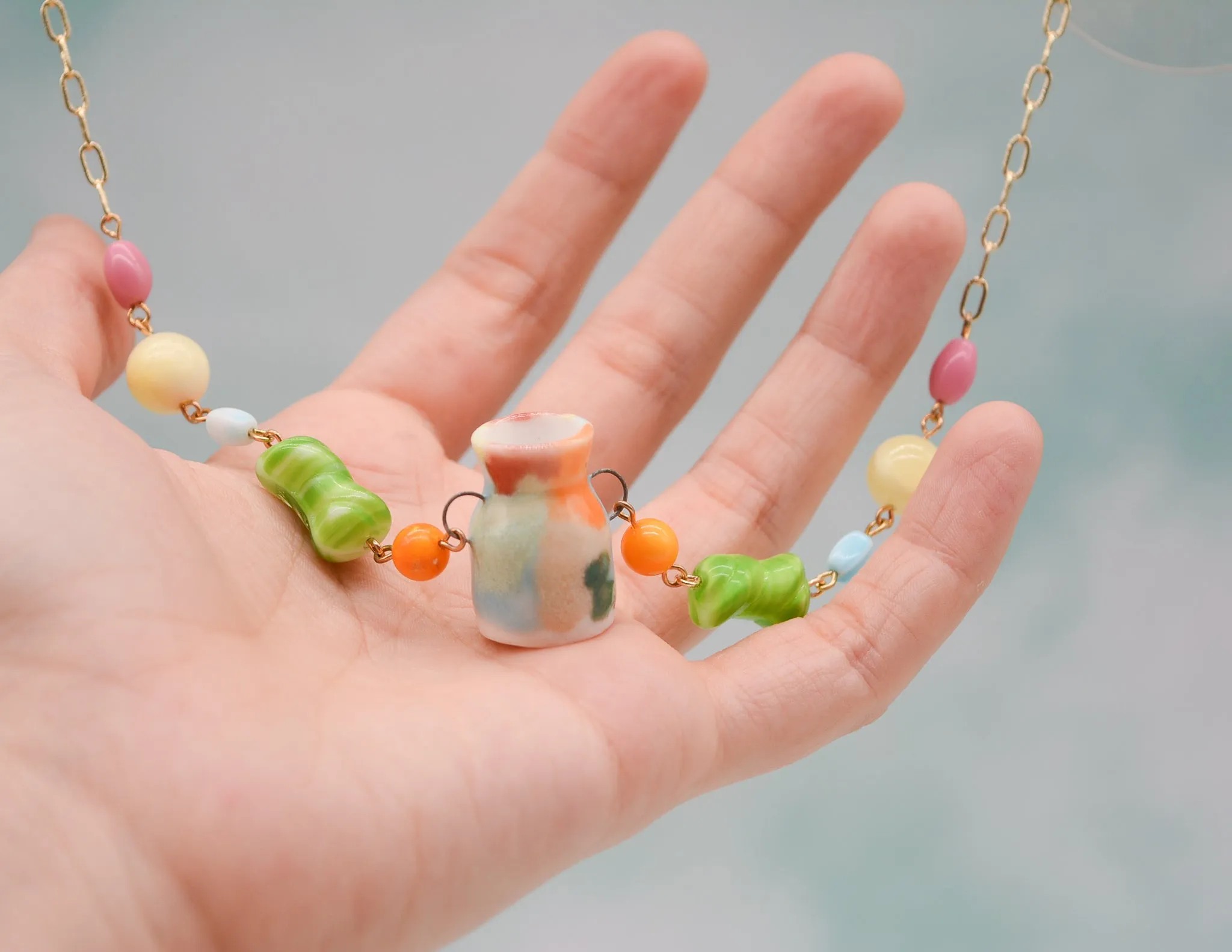 Paint Palette Pot Necklace