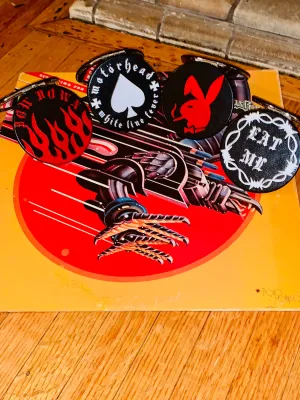 Painted Faux Leather Mirror Compacts