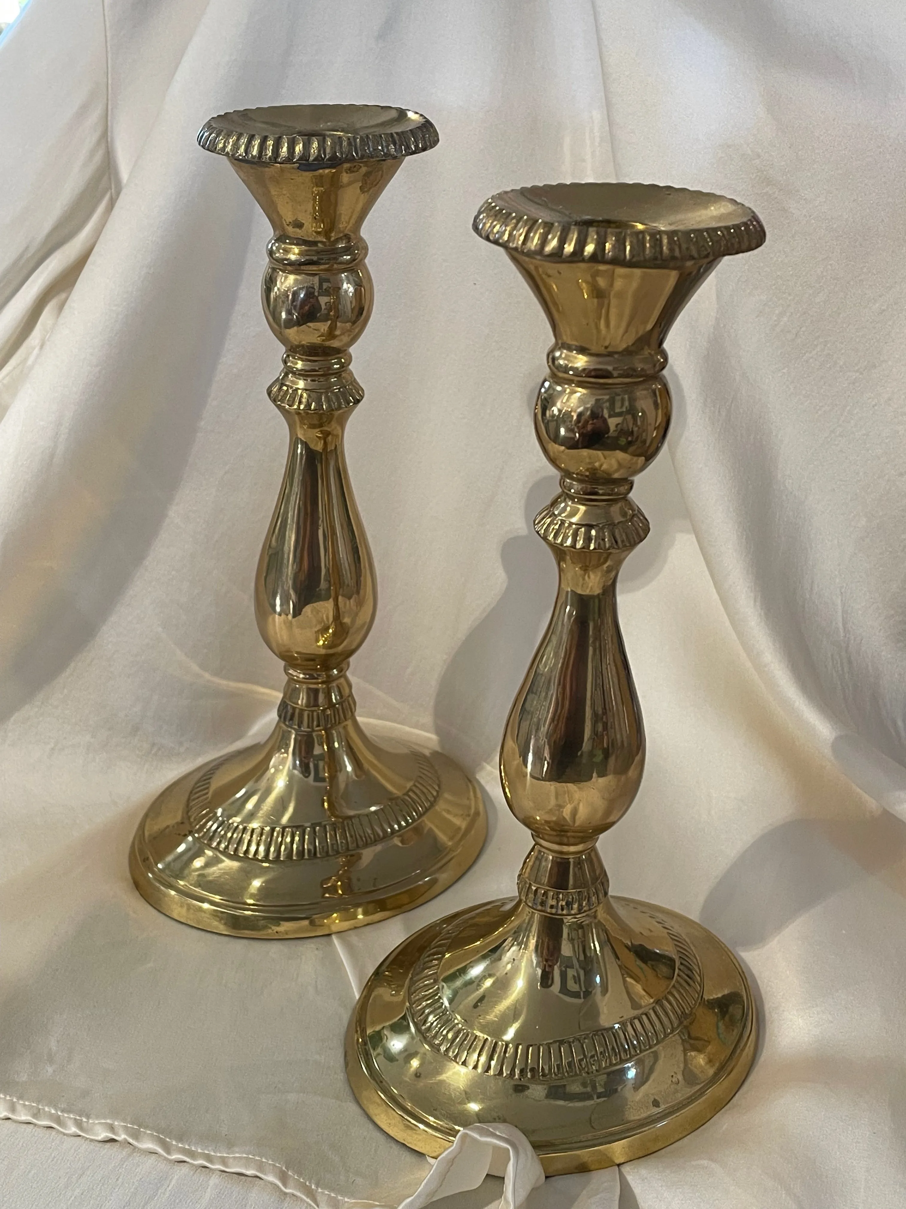 Pair Brass Candlesticks