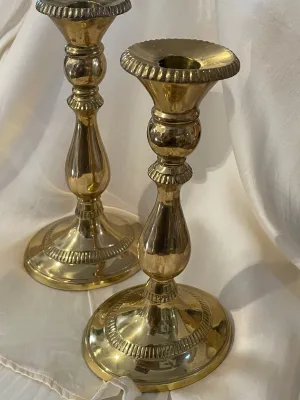 Pair Brass Candlesticks