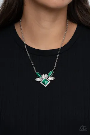 Paparazzi Amulet Avenue - Green Necklace