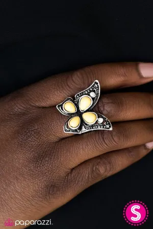 Paparazzi - Fly As A Butterfly - Yellow Ring