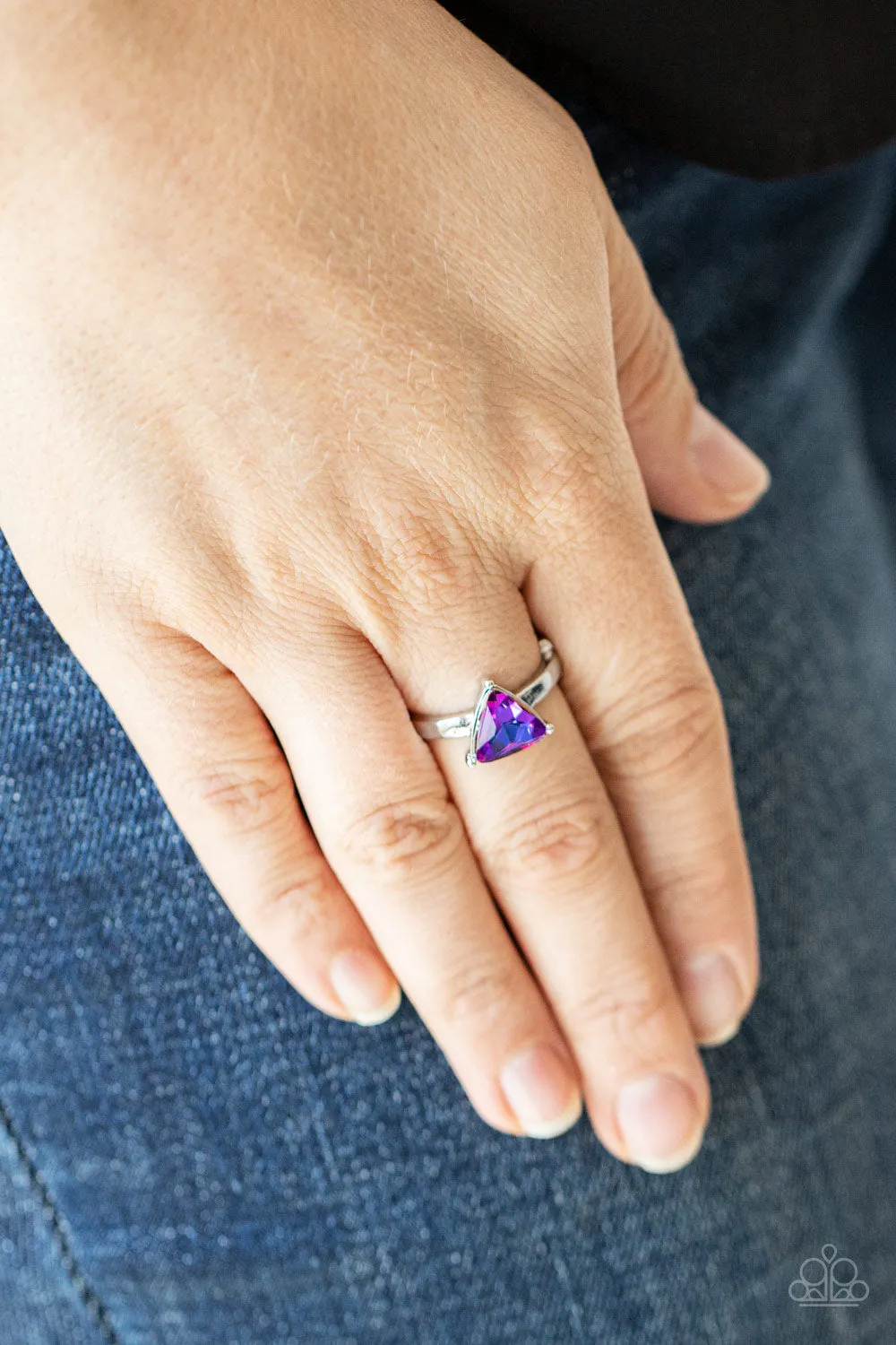 Paparazzi Proudly Prismatic Necklace Pink & Tenacious Twinkle Ring Multi
