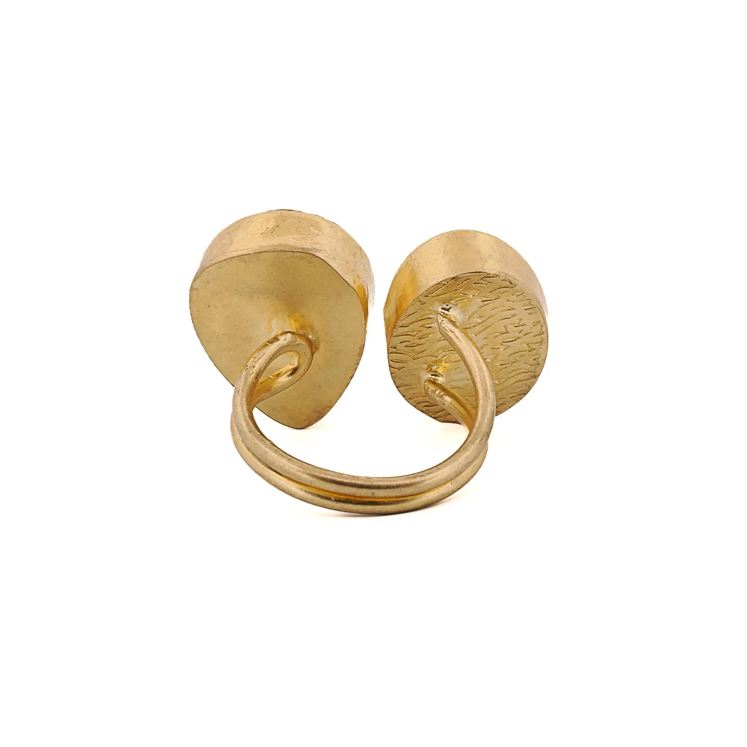 Passion & Balance Double Gemstone Adjustable Ring