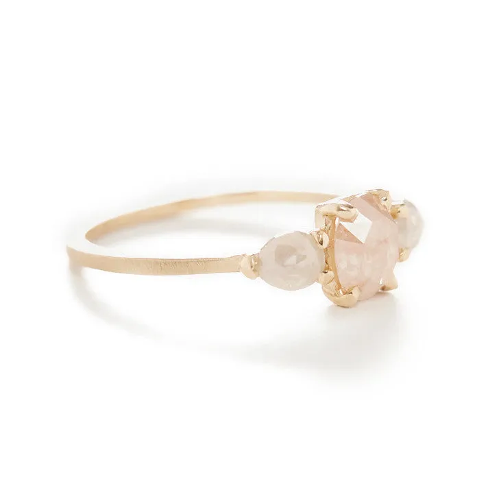 Perfect Pink Opaque Diamond Ring