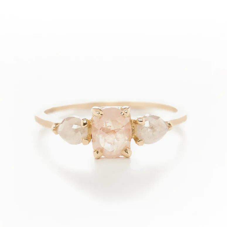Perfect Pink Opaque Diamond Ring