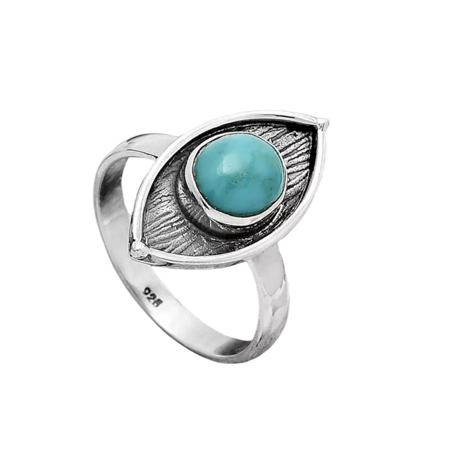 Peruvian Opalina Solid 925 Sterling Silver Ring 9