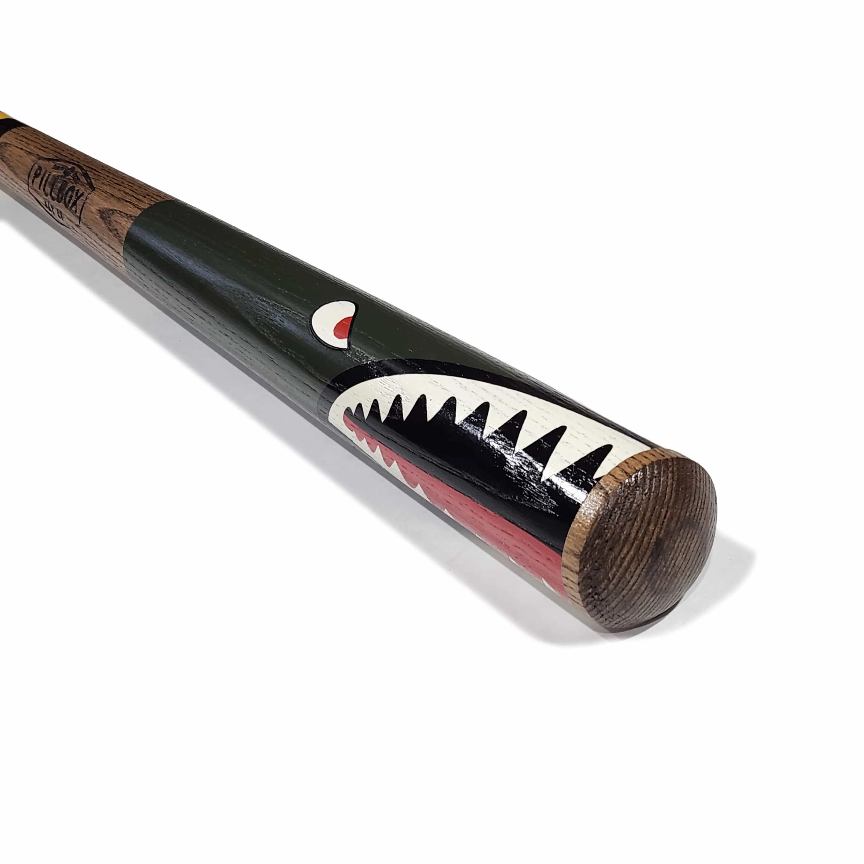 Pillbox SHARK Trophy Bat - Green | Ash | 34"