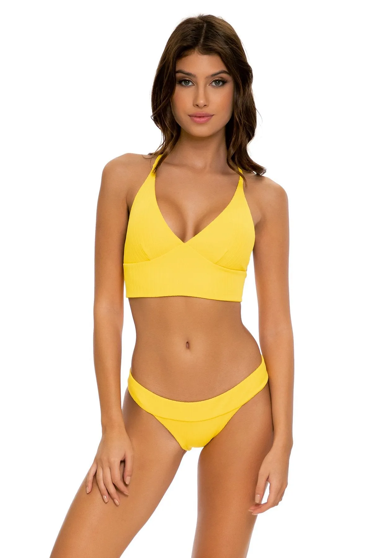 PLAYA VIBES - Cross Back Bustier Top