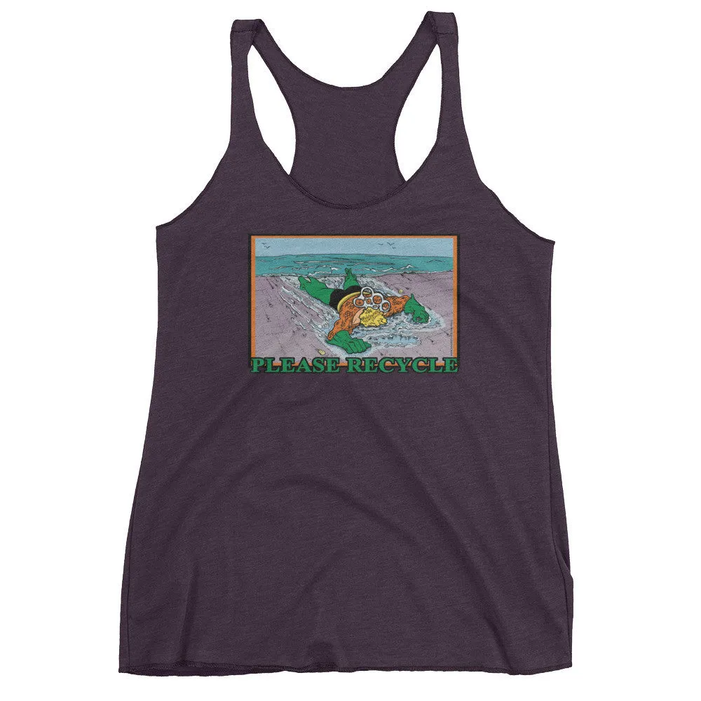 Please Recycle Racerback Tank Top