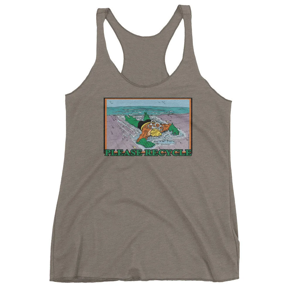 Please Recycle Racerback Tank Top