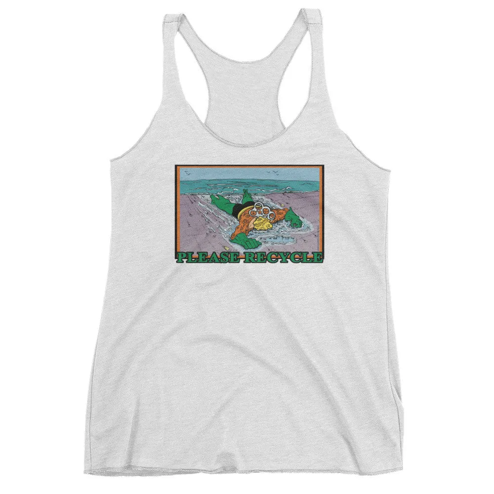 Please Recycle Racerback Tank Top
