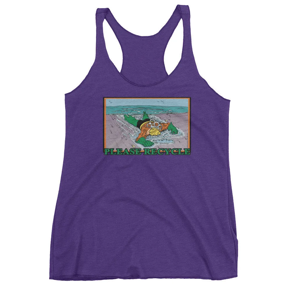 Please Recycle Racerback Tank Top