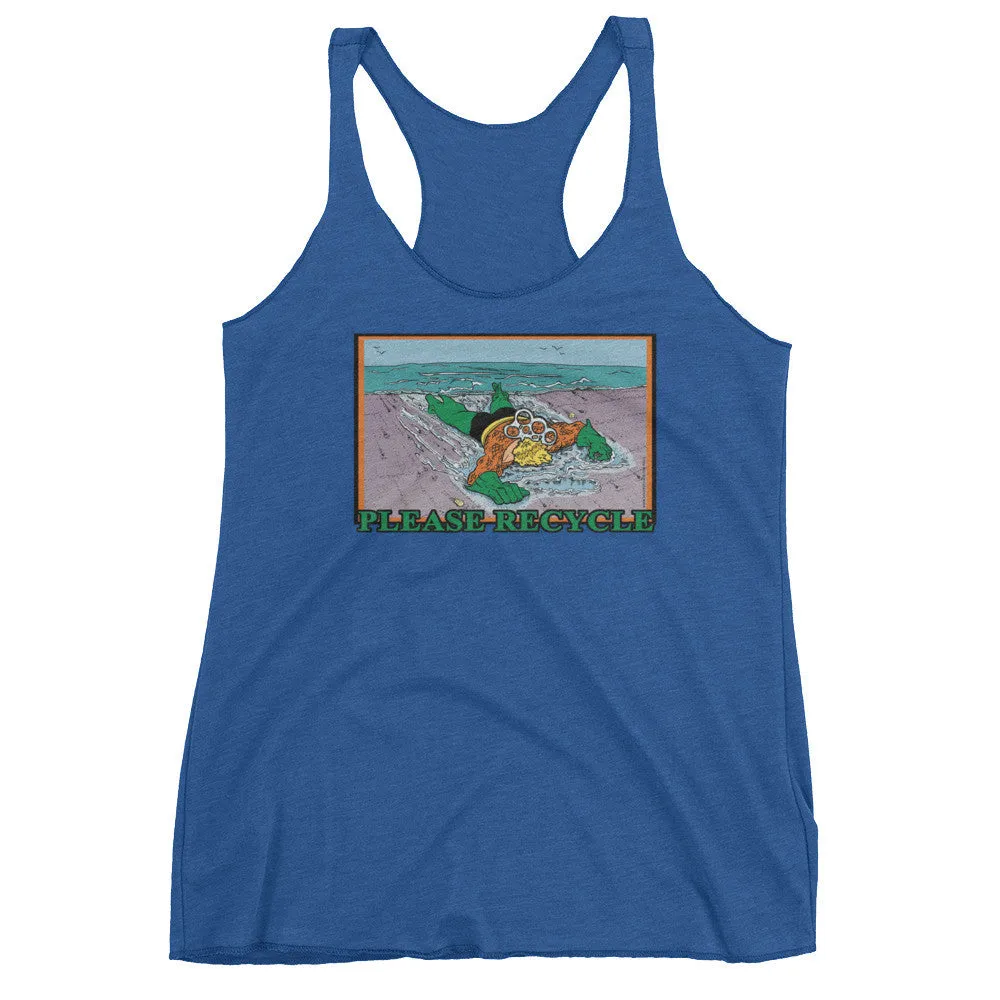 Please Recycle Racerback Tank Top