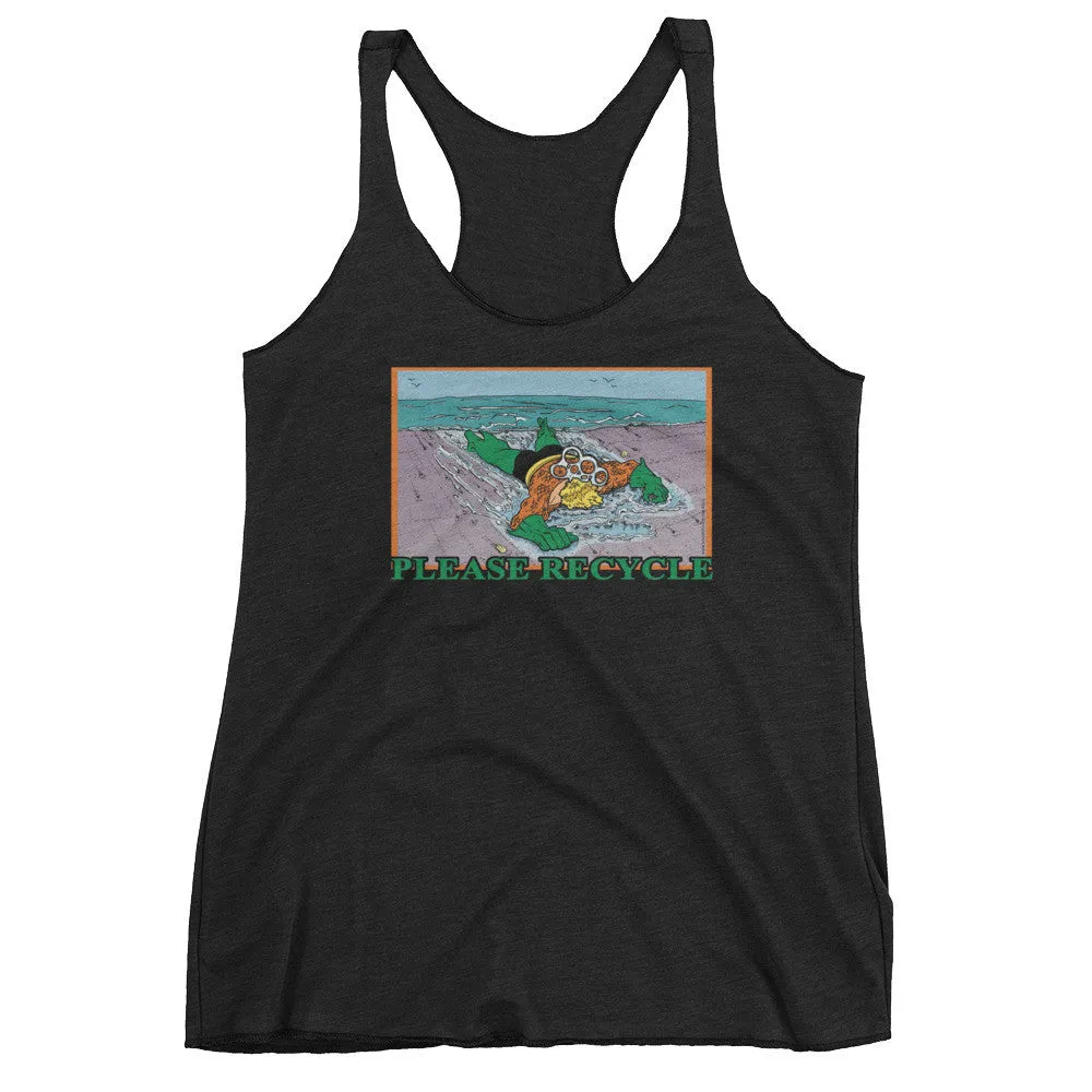 Please Recycle Racerback Tank Top