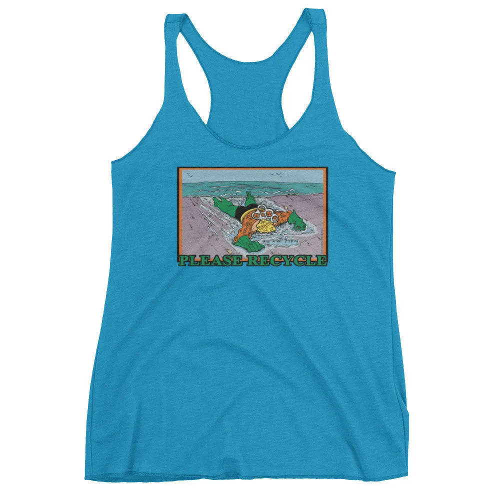 Please Recycle Racerback Tank Top