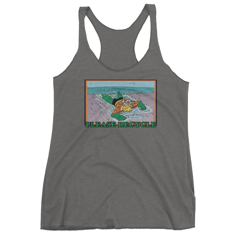 Please Recycle Racerback Tank Top