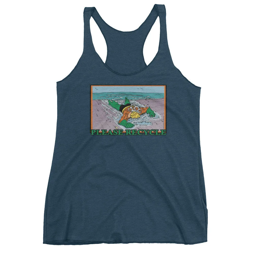 Please Recycle Racerback Tank Top