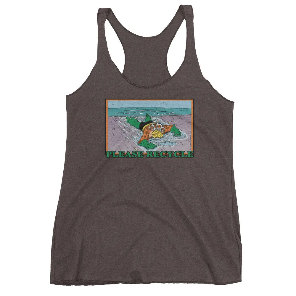 Please Recycle Racerback Tank Top
