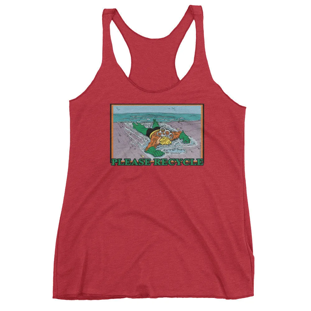 Please Recycle Racerback Tank Top