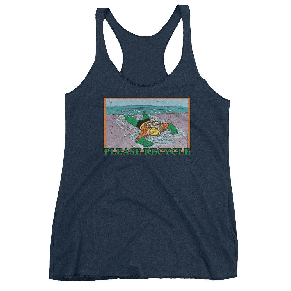 Please Recycle Racerback Tank Top