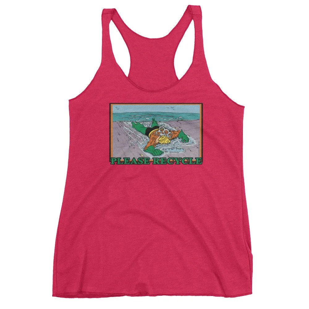 Please Recycle Racerback Tank Top