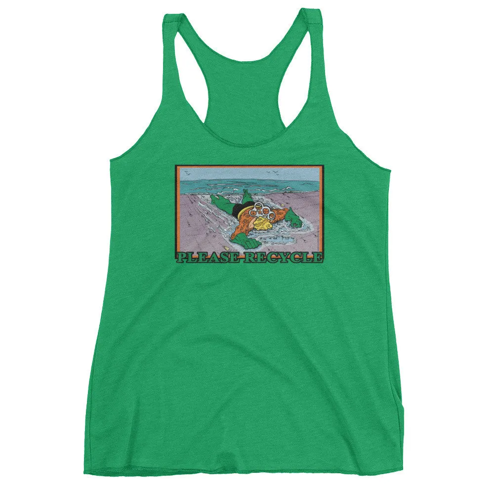 Please Recycle Racerback Tank Top