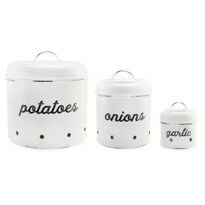 Potatoes, Onions and Garlic Canister Set
