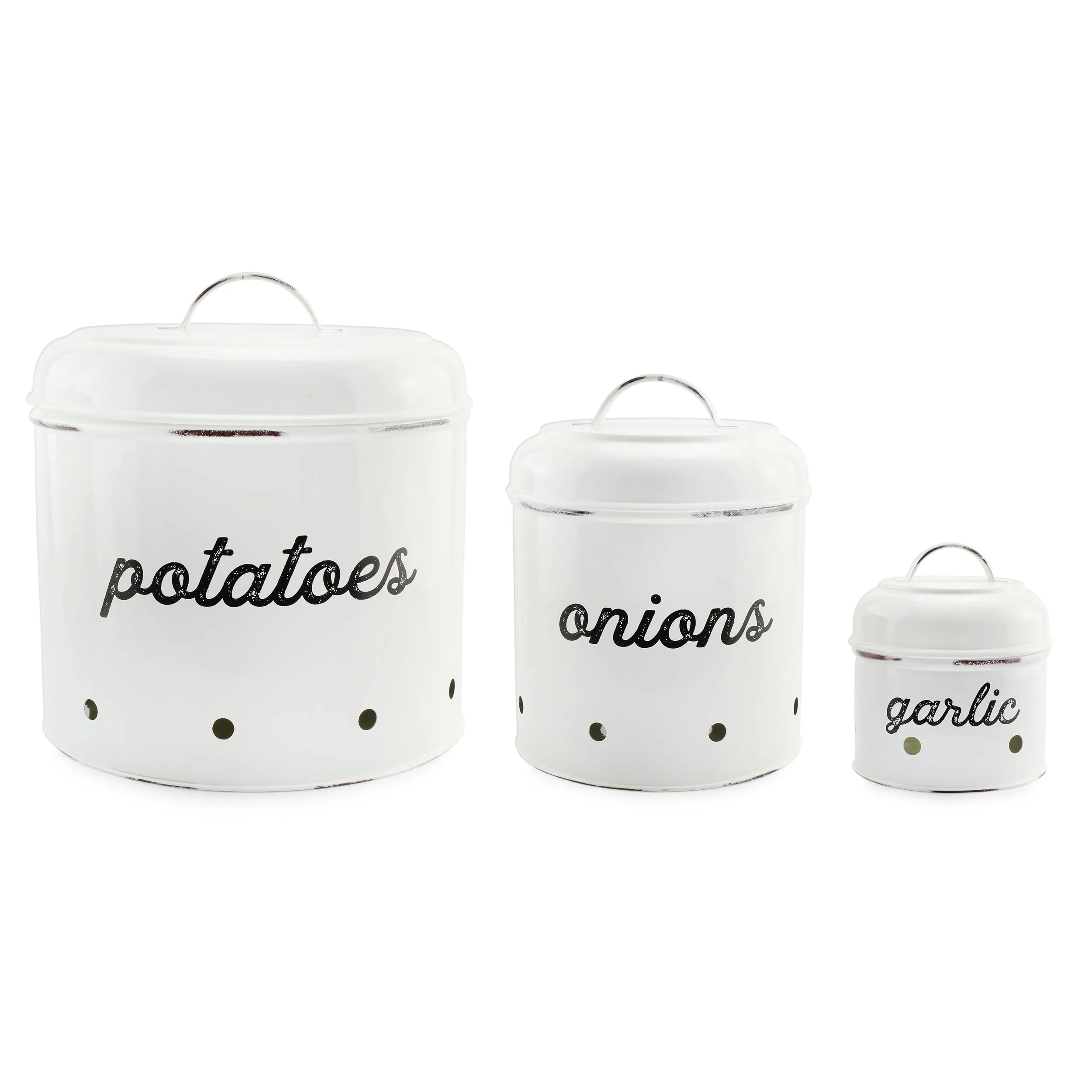 Potatoes, Onions and Garlic Canister Set