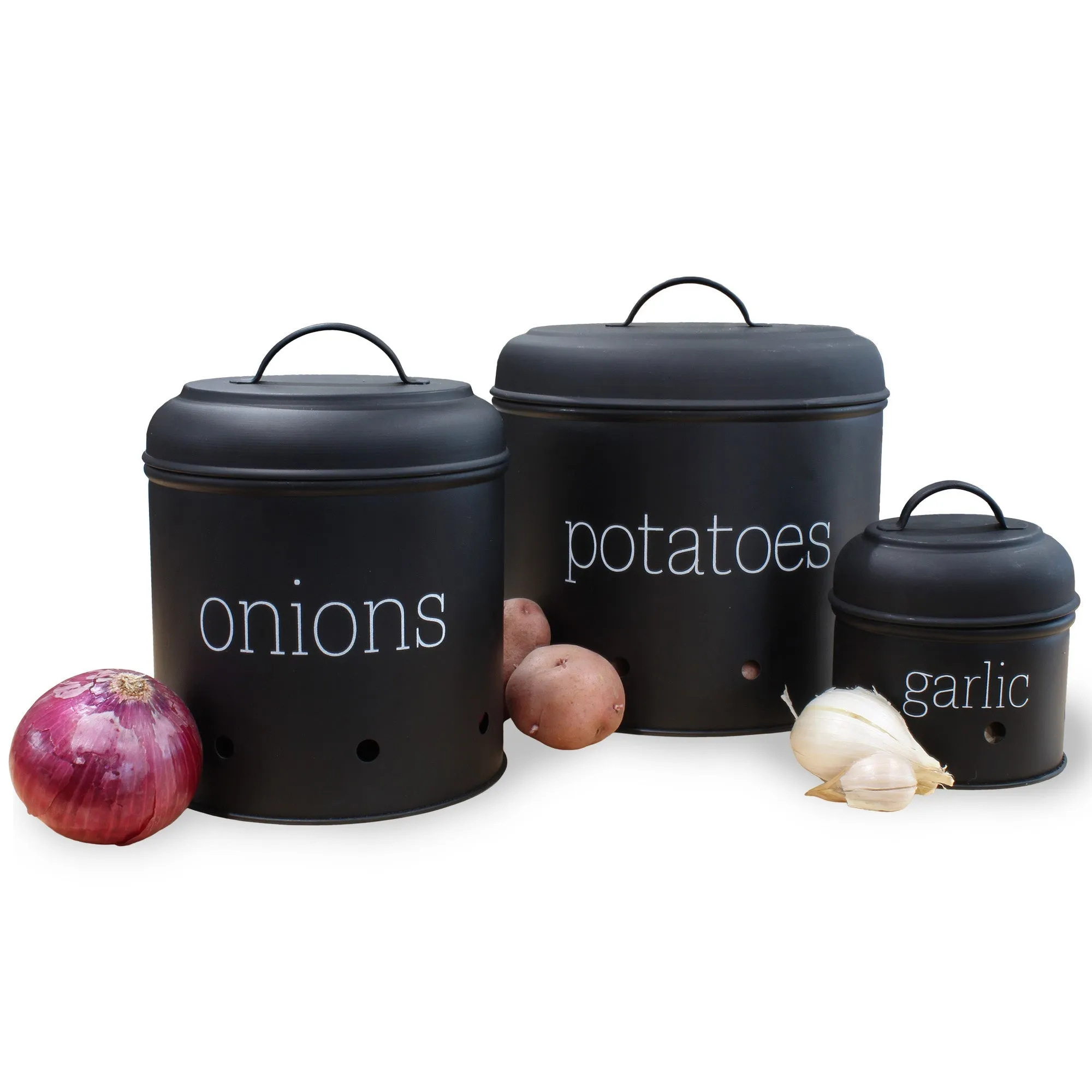 Potatoes, Onions and Garlic Canister Set