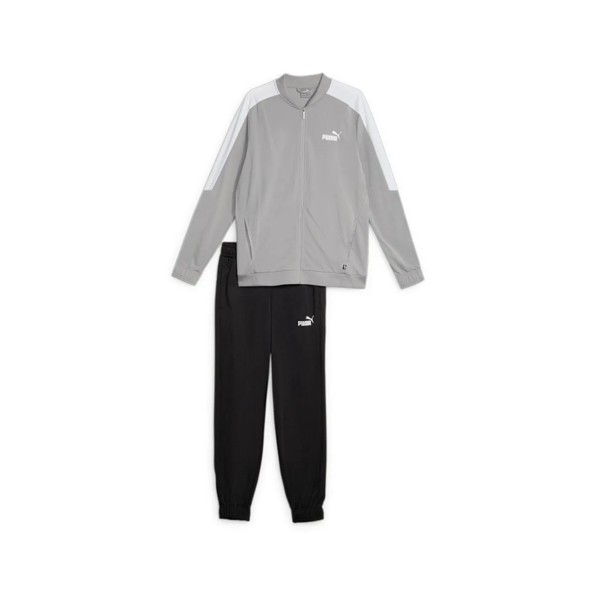 Puma Baseball Style Knitted Tracksuit 677428-14 - GRYBLK