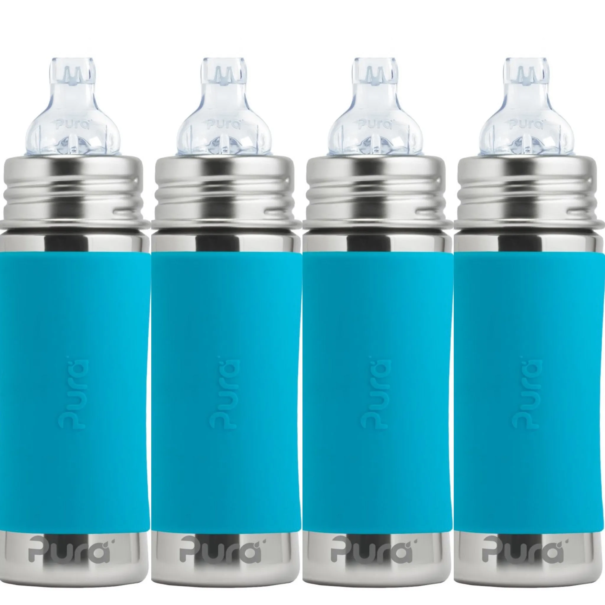 Pura 325ml - Sippy Bottles (Pack of 4)