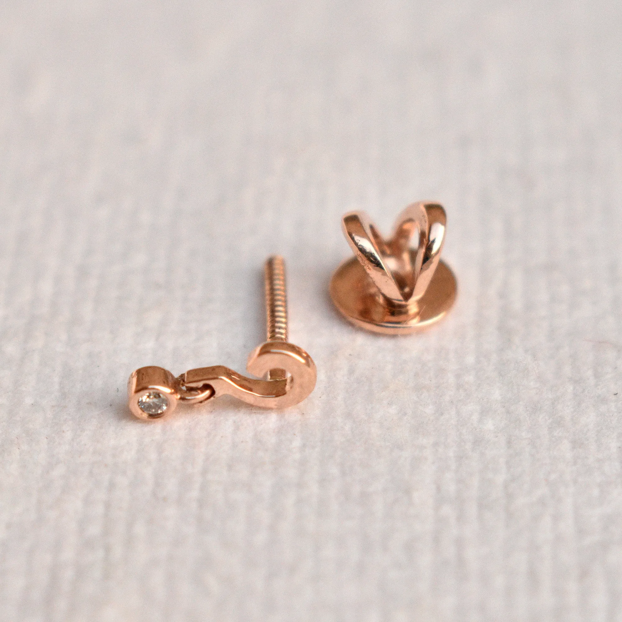 Question Mark Punctuation Ear Piercing Stud