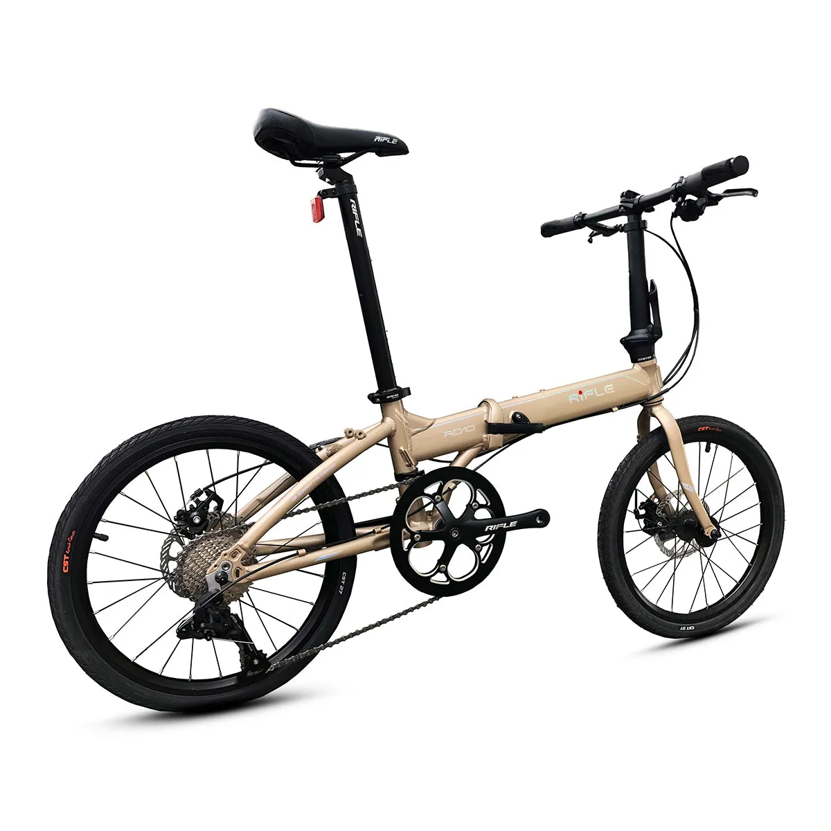 Rifle RD10 20inch 9speed DISK FOLDING BIKE  WITH ADJUSTABLE HANDLE POST|RIFLE RD10  20インチ 9速 ディスクブレーキ折りたたみ自転車 可変ハンドルポスト